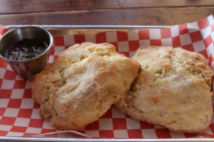 Biscuits with preserves 