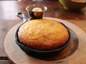 Tasty corn bread large enough to share