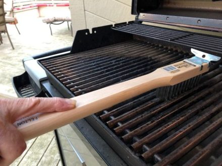 A BBQ grill brush that does the job