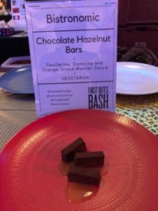 Bistonomic's famed chocolate Hazelnut bar at First Bites Bash (J Jacobs photo)