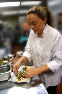 Prairie Grass Cafe chef Sarah Stegner has a hotline to answer cooking questions. (Photo by Kurman Communications) 