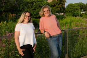 Chef friends Sarah Stegner and Tracey Vowell. (Photo by Cindy Kurman)