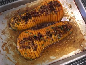 Hassleback butternut squash. (Phot courtesy of Gale Gand)