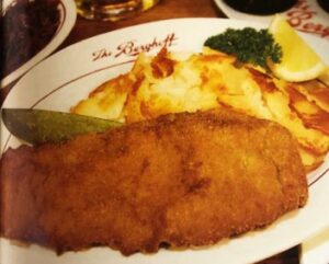 Wiener Schnitzel at Berghoff Restaurant. (Photo courtesy of the Berghoff Restaurant)