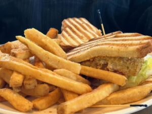 Fried Green Tomatoes BLT at Buttermilk Cafe. ( J Jacobs photo)